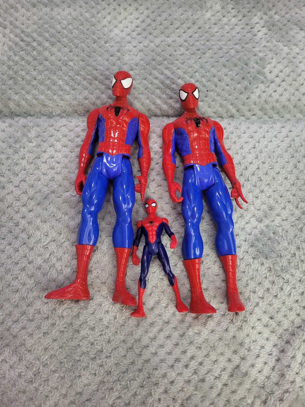 Spiderman Figure Set - 2 Large And 1 Small